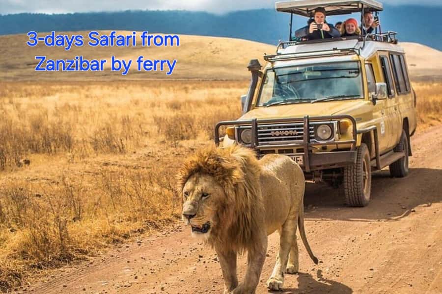 3 DAYS, 2 NIGHTS SAFARI FROM ZANZIBAR TO MIKUMI BY FERRY. - Day 1: Ferry at 7:00 AM, train at 9:30 AM