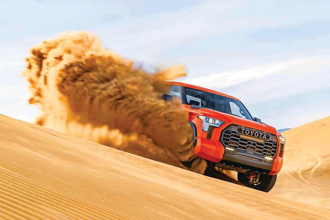 4 Hour Morning Desert Safari with Camel Ride & Sand Boarding - Reaching the red dunes near Lahbab
