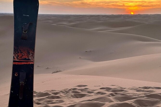 4hr Desert Safari: Sunset,Sunrise,Camel,Sand boarding,Inland Sea - The Sealine stop: tires, camels, and falcons