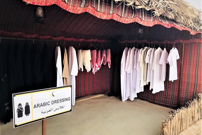 Abu Dhabi Desert Safari (Dune Bashing, BBQ Dinner, Camel Ride & Sand Skii) - A short camel ride and a look at desert life