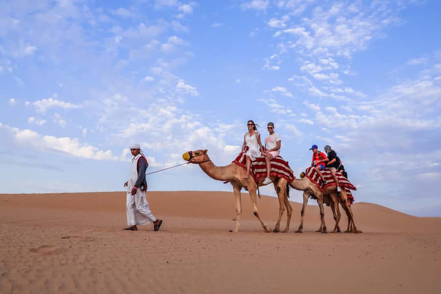 Abu Dhabi: Desert Safari, Quad Bike, Camels & Sandboarding - A short camel ride to slow the pace