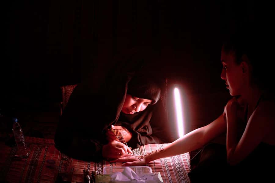 Abu Dhabi: Desert Safari with BBQ, Belly & Tannura Dance - Arabic coffee, henna, clothing, and camp life
