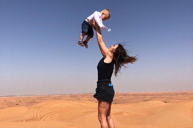 Abu Dhabi - Kids Friendly Morning Desert Safari - Sandboarding on the Dunes