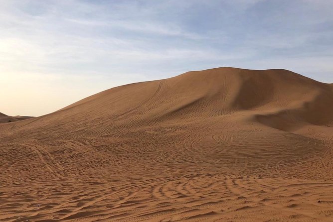 Abu Dhabi morning desert safari - Private car - Sandboarding down the dunes