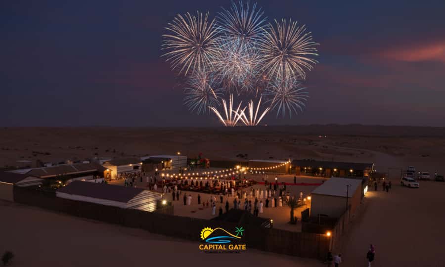 Abu Dhabi: Overnight Desert Safari - Sunset from the Al Khatim dunes