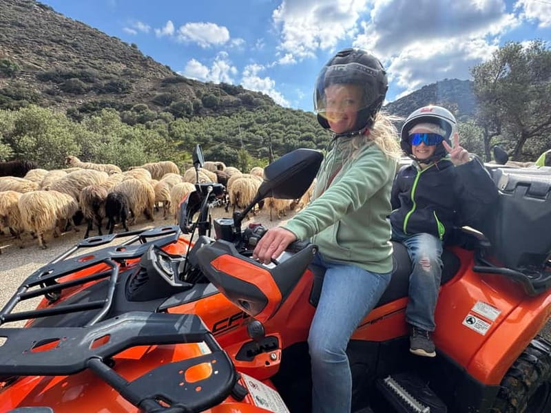Ag. Pelagia Crete: Quad Safari to explore authentic villages - Cliff paths and sea views outside the resort