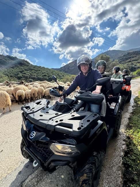 Ag. Pelagia Crete: Quad Safari to explore authentic villages - Starting in Agia Pelagia: briefing, practice, and first views