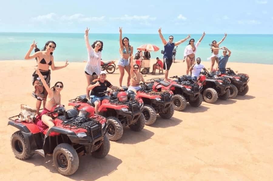 Agadir/Taghazout : Quad Bike Safari Desert - Learning the controls before the desert ride
