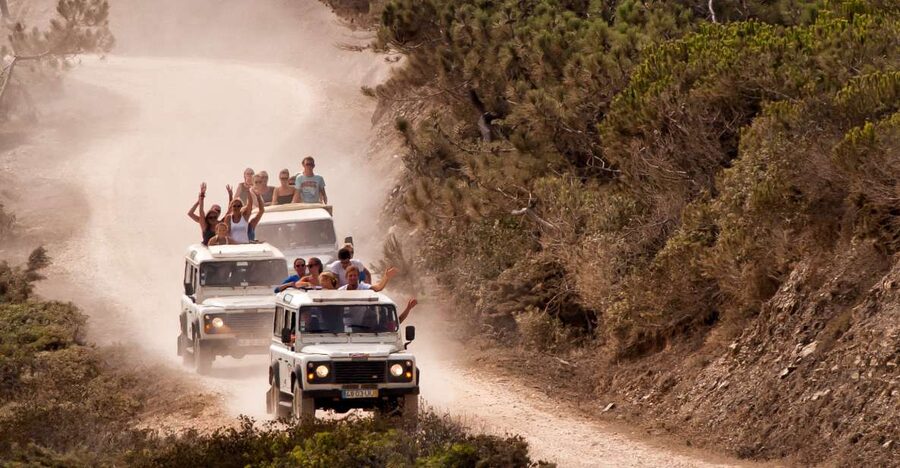 Algarve: Jeep Safari with Distillery Visit & Lunch - Pickup and the open-top jeep ride