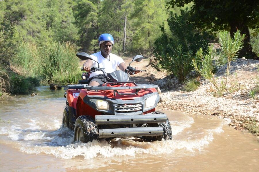 Antalya: Quad (ATV) Safari Tour with Hotel Transfers - At Lara Beach, prepare for a forest ride