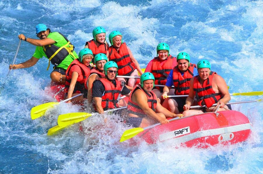 Antalya:Rafting,Jeep&Buggy Safari,Zipline,Lunch wCanyonVisit - Preparing for the 14-kilometer rafting run