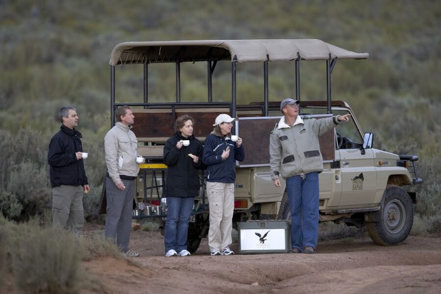 Aquila Private Game Reserve: Sunset Safari with Entry Fee - Tea, snacks, and time to get comfortable