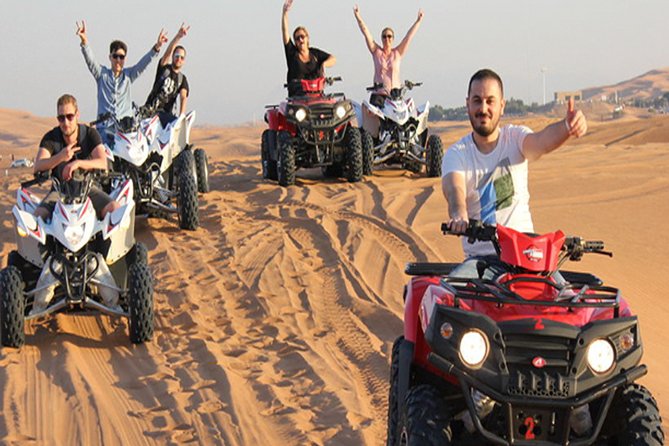 Arabian Desert Safari Dubai - Sandboarding and the desert sunset