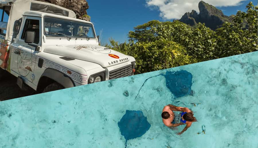 Bora Bora by Land and Sea: 4WD Safari and Snorkel - Starting the 20-mile island circuit