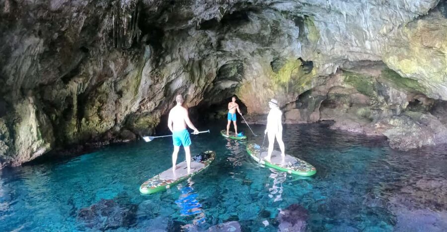 Cala Ratjada: SUP SAFARI TOUR 2H - Reaching the local snorkeling spot
