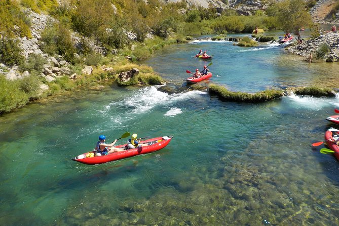 Canoe safari / rafting on river Zrmanja - The waterfall section brings the fun