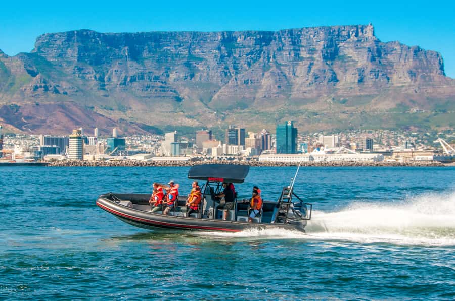 Cape Town Ocean Safari: Speed Boat Adventure in Table Bay - The first burst of speed