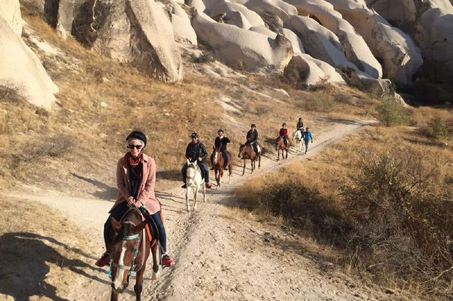 Cappadocia: Horse Safari with Hotel Transfer - Getting ready: helmets, hair nets, and calm horses