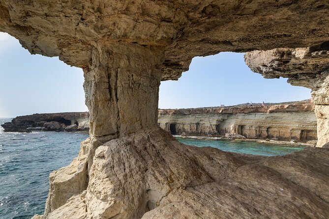 Cave Dwellers Half Day Jeep Safari from Protaras, Ayia Napa - Love Bridge starts the morning with a natural arch