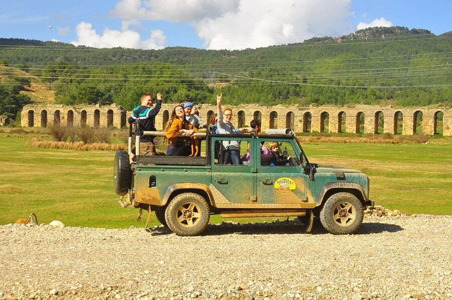 City of Side: Jeep Safari & Green Lake Boat Trip with Lunch - Green Lake, swimming, and lunch by the water