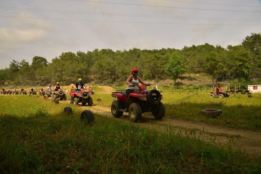 City of Side: Quad Safari Experience with Hotel Transfers - Leaving Side by Air-Conditioned Bus