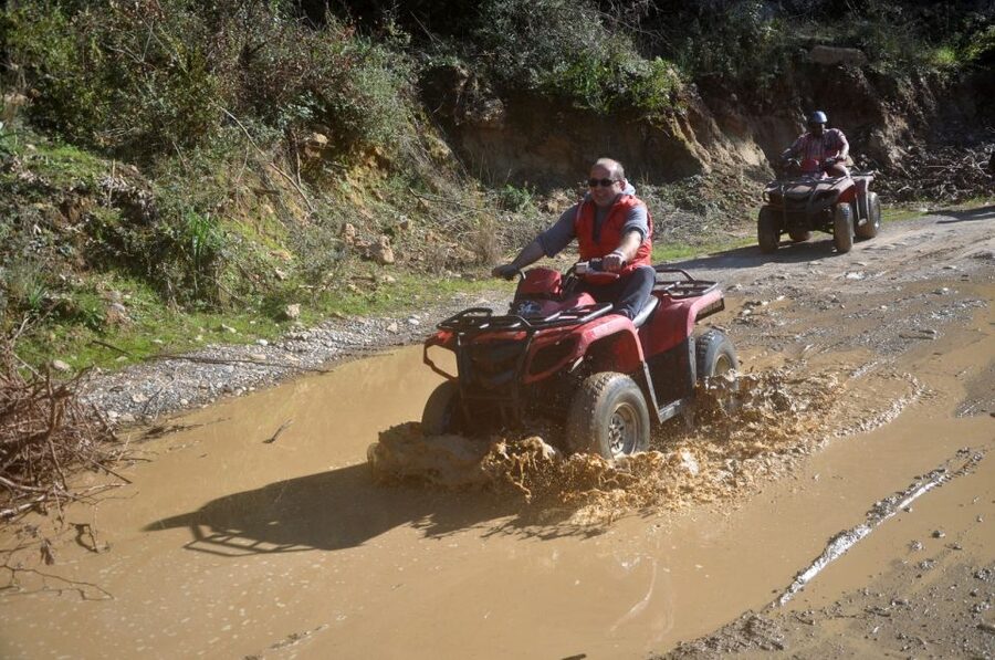City of Side: Quad Safari Experience with Hotel Transfers - Showering Before the Return to Side