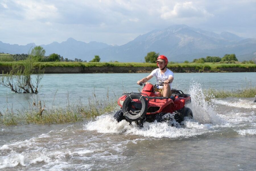 City of Side: Quad Safari Tour - The first 10 km and the river swim