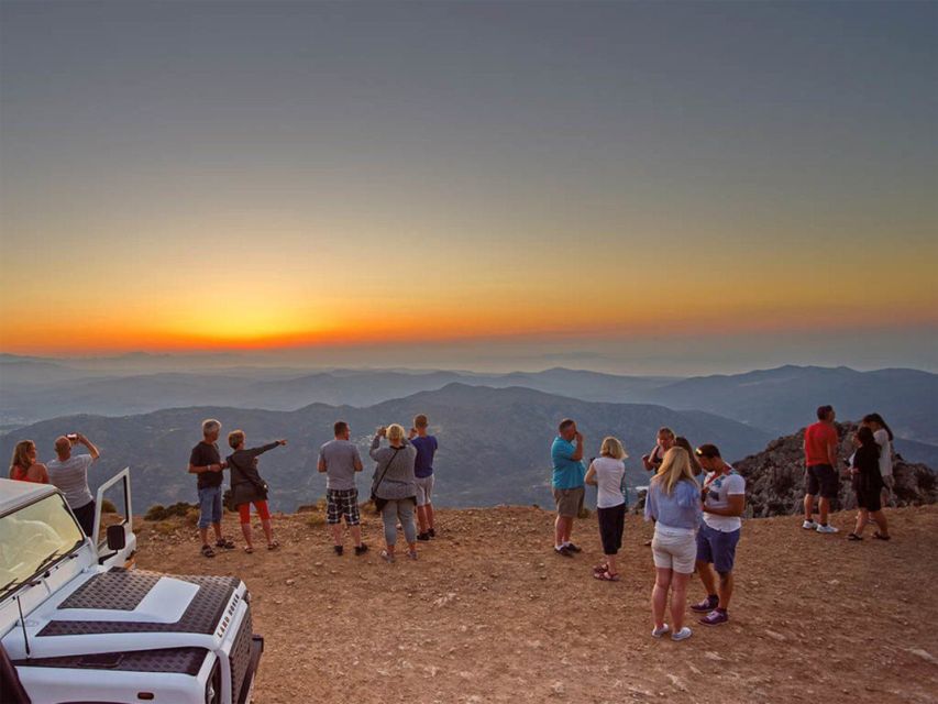 Crete: Land Rover Safari with Sunset Viewing, Dinner, & Wine - The high viewpoint and sunset stop
