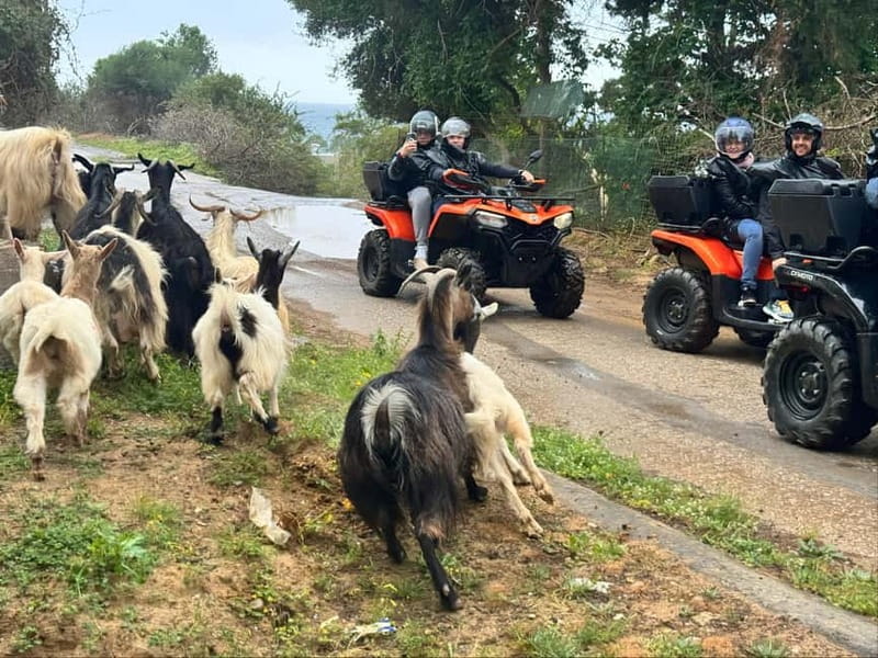 Crete: Quad Safari with Traditional Hidden Villages & Nature - The first ride: rocky tracks above Agia Pelagia
