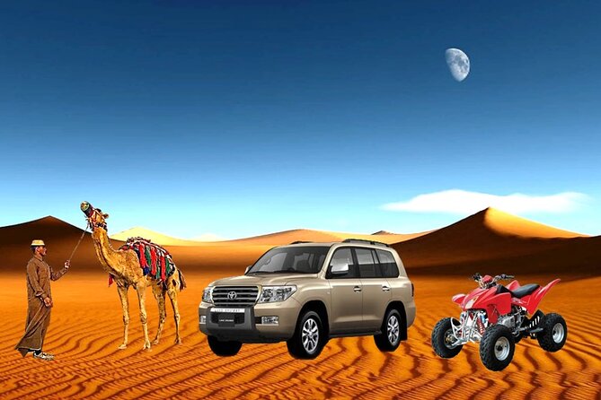 Desert Combo safari, Camel ride, Quad Bike and Dune Bashing(ALL INCLUSIVE) - Key points to know before booking