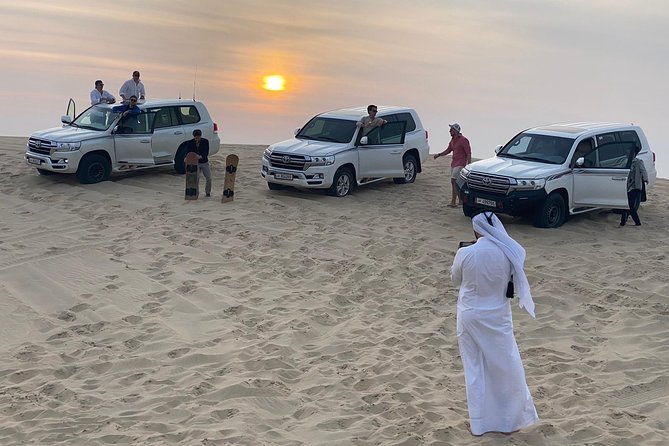 Desert Safari Adventure 4 hours from Doha with Pickup - Dune bashing in a professional 4WD