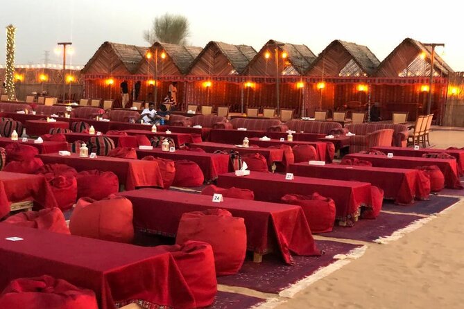 Desert Safari Dubai with BBQ Dinner & Camel Ride - Arabic coffee, dates, and the Bedouin-style camp