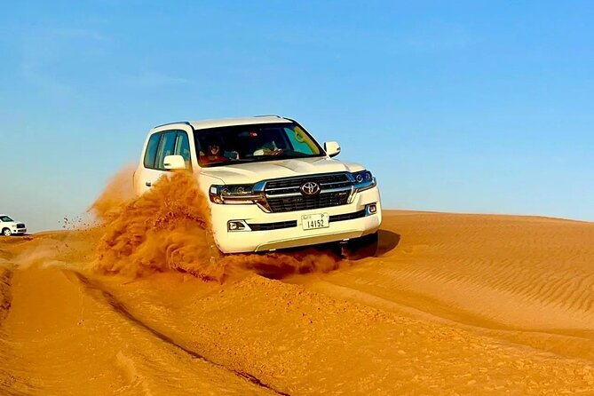 Desert Safari Dubai with BBQ Dinner & Camel Ride - The 4x4 pickup and the long afternoon schedule