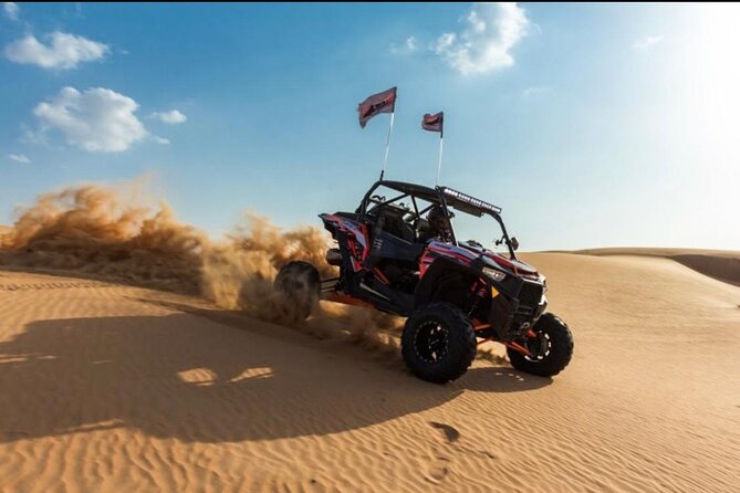 Desert Safari Dubai With High Speed Dune Buggy And Dinner in 5 Star Camp - Two engines, one desert afternoon