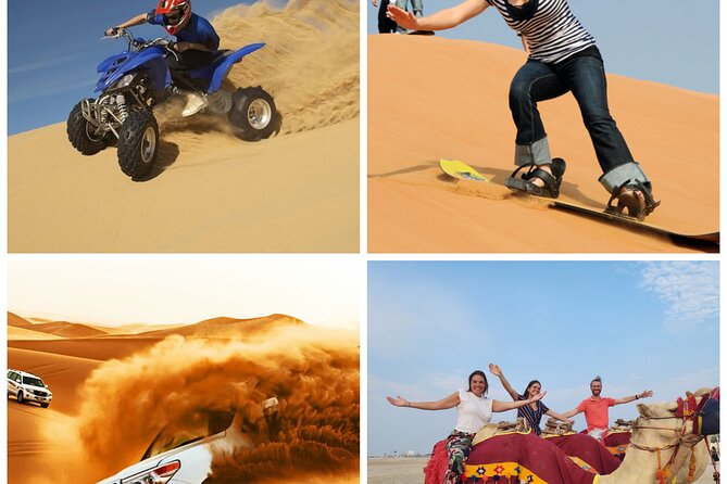 Desert Safari, Quad Bike, Sandboarding and Camel Ride - Key things to know before you book