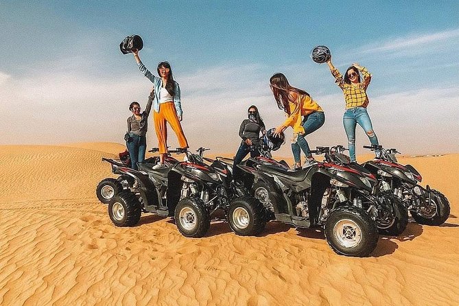 Desert Safari Red Dunes with Camel Ride, Sandboard, BBQ and Shows - Optional ATVs and paid upgrades