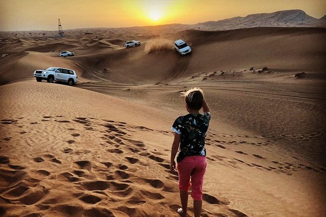 Desert Safari With BBQ Dinner, Quad Ride And And Sand-boarding - Arabic coffee, BBQ dinner, and camp comforts