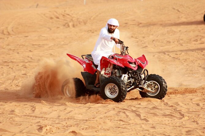 Desert Safari With BBQ Dinner, Quad Ride And And Sand-boarding - Quad biking at Lahbab