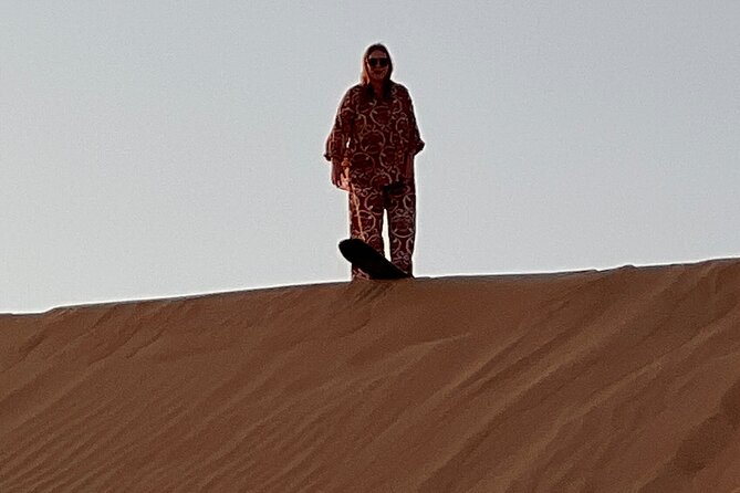 Desert Safari with Dune Bashing and Camel Ride plus Sand Boarding - Reaching the camp with Arabic coffee and dates