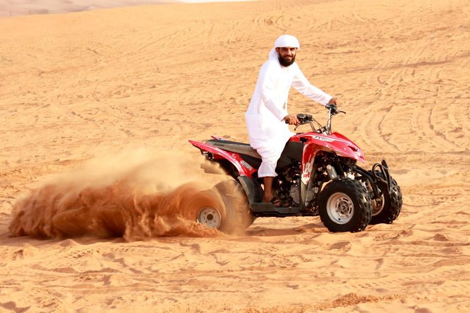 Desert Thrills: Evening Safari with Quad Bike & Camp Activities - Pickup from Dubai and the long afternoon ahead