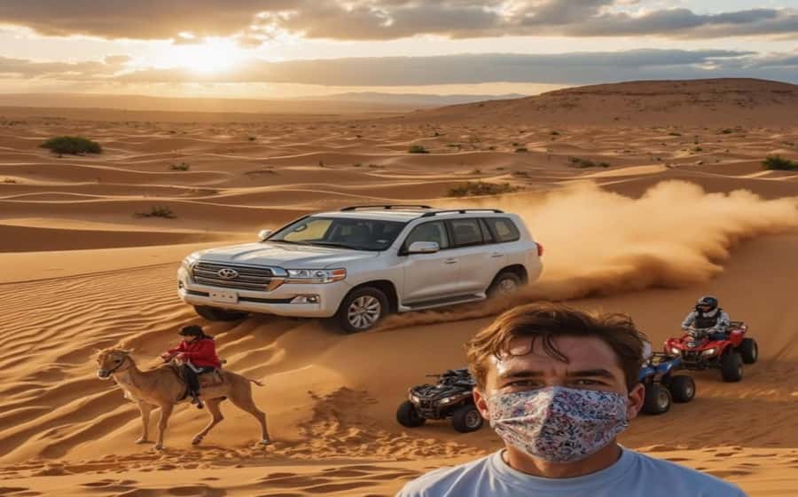 Doha: Budget Friendly Desert Safari,CamelRide & Sandboarding - A low-cost way to reach Qatar’s golden dunes