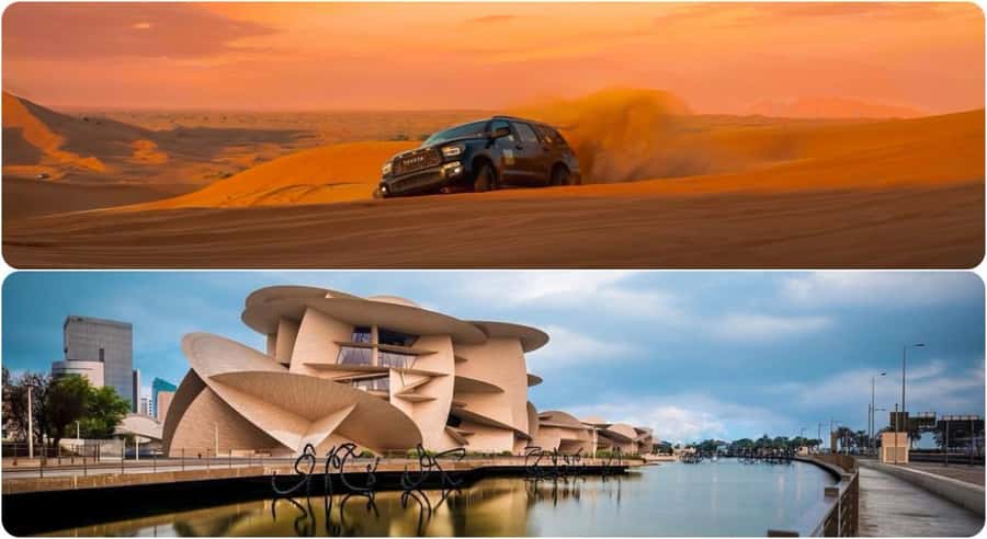 Doha: Combo City Tour and Desert Safari with Camel Ride - Katara Cultural Village and The Pearl-Qatar
