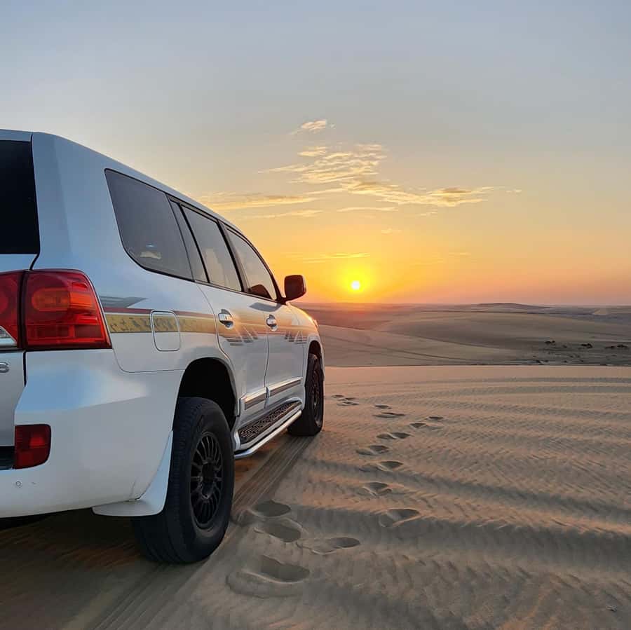 Doha: Desert Safari, Adventure, Sandboarding and Camel Ride - Khor Al Adaid, where Qatar’s desert meets the sea