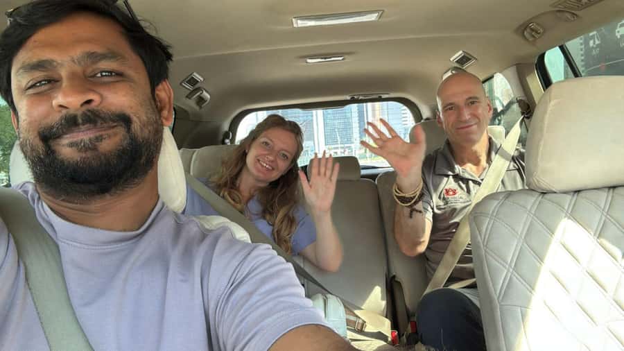 Doha; Desert safari, camel ride, sandboarding, Inland Sea - Sandboarding on the Inland Sea dunes