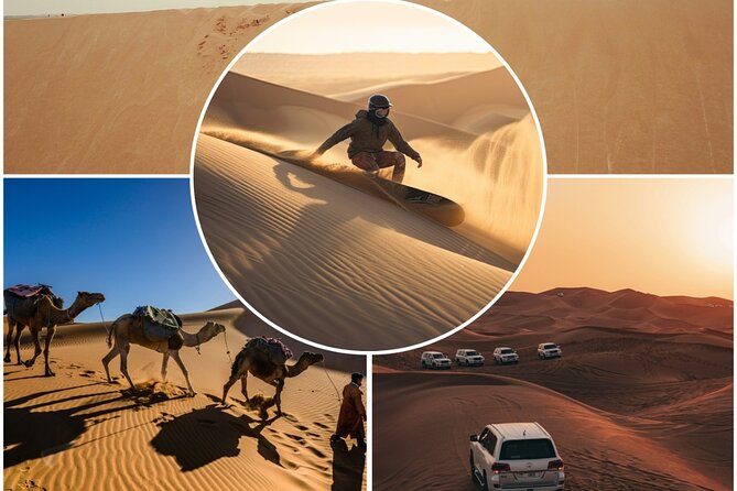 Doha Desert Safari Dune Bashing Camel Ride Sandboarding - Starting in Doha with a private pickup
