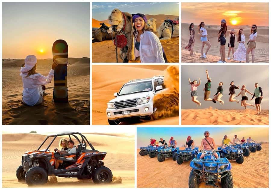 Doha: Desert Safari, Quad Biking, Sand Boarding & Camel Ride - The Inland Sea and the Saudi border view