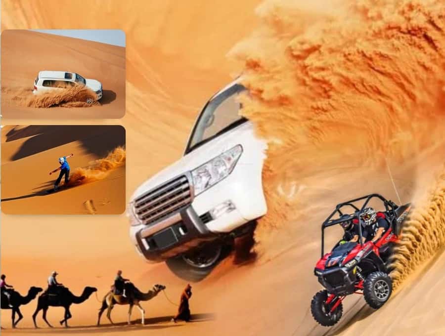 Doha:Desert Safari with Camel Ride, ATV Bike,& Sand Boarding - The camel ride gives you a slower view of Qatar