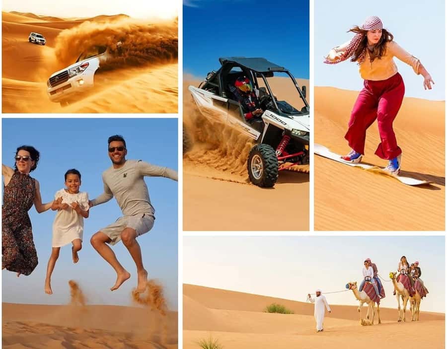 Doha:Desert Safari with Camel Ride, ATV Bike,& Sand Boarding - Pickup from Doha and the ride toward the Inland Sea