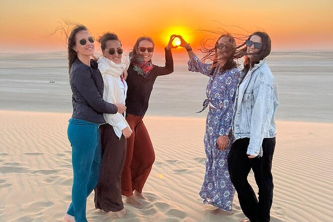Doha Half Day Desert Safari Dune Bashing Camel Ride Sandboarding - A four-hour route from Doha to the Inland Sea
