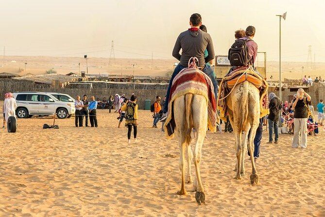 Doha Half Day Desert Safari Dune Bashing CamelRide & Sandboarding - Sunset photos and open desert views